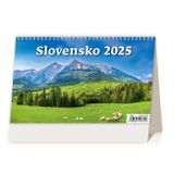 Stolový kalendár riadkový - Slovensko 2025