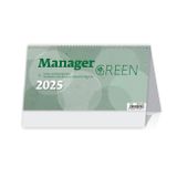 Stolový kalendár stĺpcový - Manager green 2025