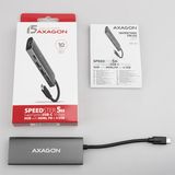 AXAGON HMC-5G2, USB 3.2 Gen 2 10 Gb/s hub, porty 2x USB-A, 2x USB-C, HDMI, PD 60W, kabel USB-C 13cm