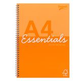 Špirálový zošit, A4, linajkový, 80 listov, PUKKA PAD &quot;Unipad Essentials Jotta&quot;, mix