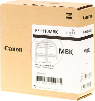 2363C001 CANON PFI110MBK IPF Tinte