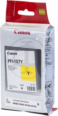 6708B001 CANON PFI107Y IPF Tinte yellow