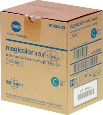 A0X5450 KONICA TNP18C MC Toner cyan 6000