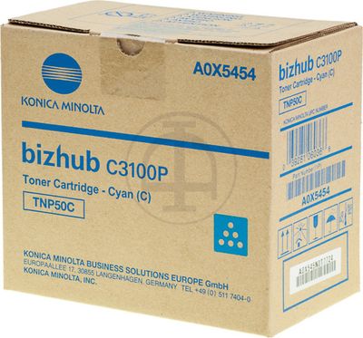 A0X5454 KONICA TNP50C Bizhub Toner cyan