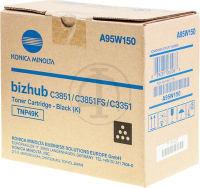 A95W150 KONICA TNP49K Bizhub Toner black