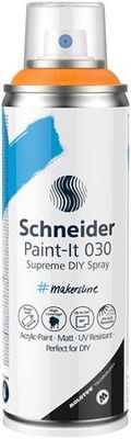 Akrylová farba v spreji, 200 ml, SCHNEIDER "Paint-It 030", oranžová