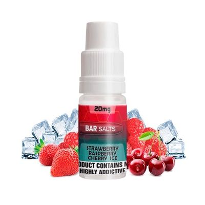 Bar Nic Salts Strawberry Raspberry Cherry Ice 10ml 20mg