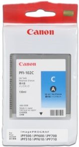 CANON INK PFI-102 CYAN iPF-500, 600, 700