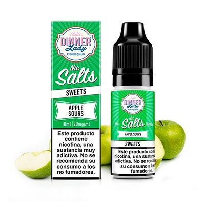 e-liquid Dinner Lady Apple Sours 10 ml 20 mg