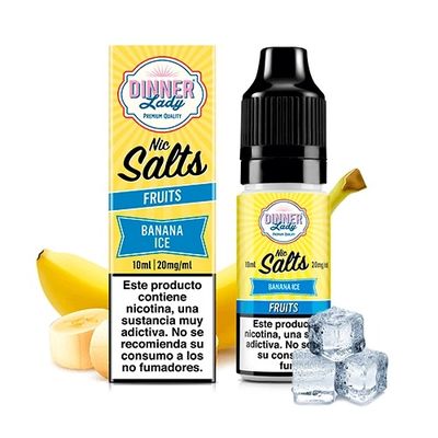 e-liquid Dinner Lady Banana Ice 10 ml 20 mg