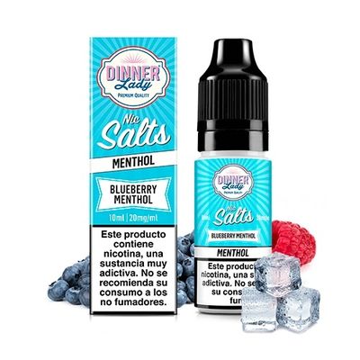 e-liquid Dinner Lady Blueberry Menthol 10 ml 20 mg