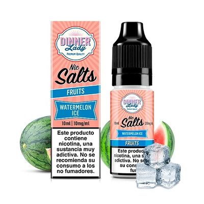 e-liquid Dinner Lady Watermelon Ice 10 ml 10 mg