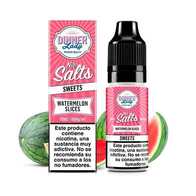 e-liquid Dinner Lady Watermelon Slices 10 ml 10 mg