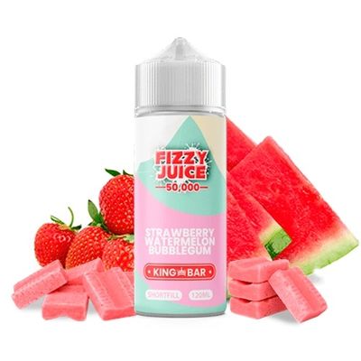 Fizzy Juice King BarStrawberry Watermelon Bubblegum 100ml