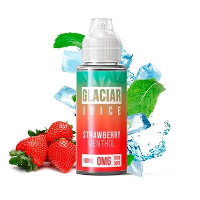 Glaciar Juice Strawberry Menthol 100ml