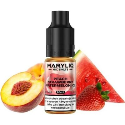 Maryliq - Salt e-liquid - Peach Strawberry Watermelon ICE - 10ml - 20mg