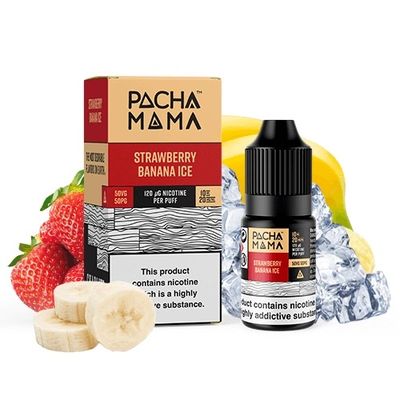 Pachamama Bar Salts Strawberry Banana Ice 10ml 10 mg