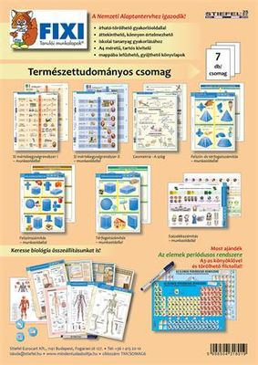 Sada učebných pomôcok, 7 ks, 1 podložka, fixka, STIEFEL "Prírodoveda" - v maďarskom jazyku