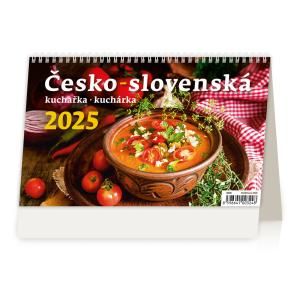 Stolový kalendár riadkový - Česko-slovenská kuchárka 2025