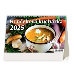 Stolový kalendár riadkový - Hrnčeková kuchárka 2025