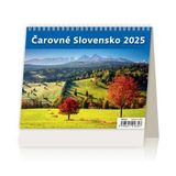 Stolový kalendár riadkový - MiniMax Čarovné Slovensko 2025