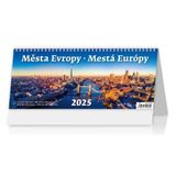 Stolový kalendár stĺpcový - Mestá Európy 2025