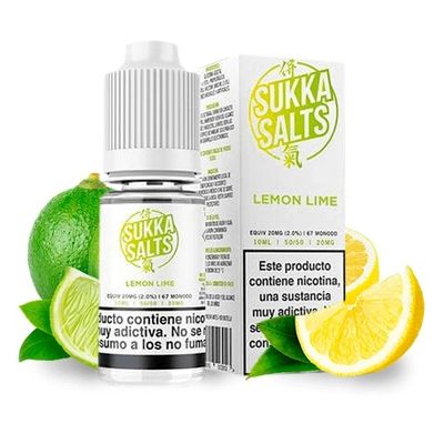 Sukka Salts Lemon Lime 10ml 10 mg